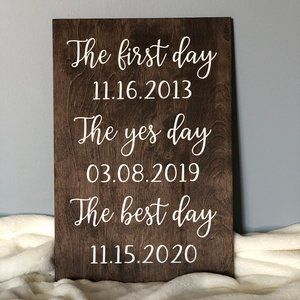 First Day Best Day Sign